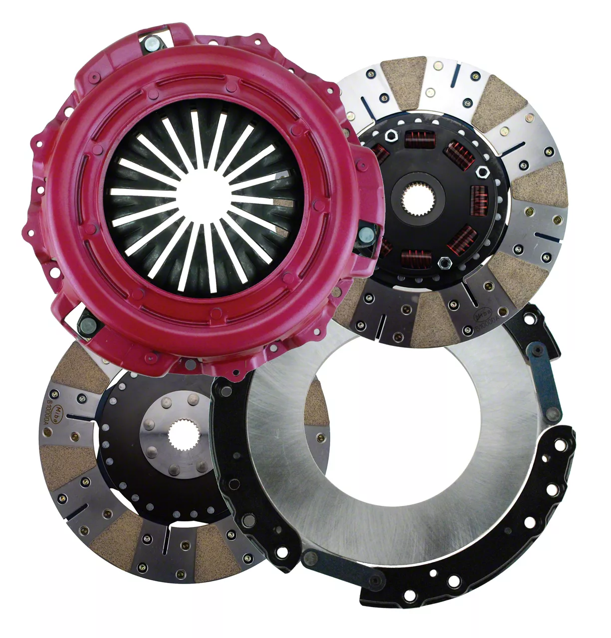 RAM Clutches Concept 10.5 900 Series 1200HP Metallic Dual Disc Clutch Kit; 23-Spline (11-17 Mustang GT)