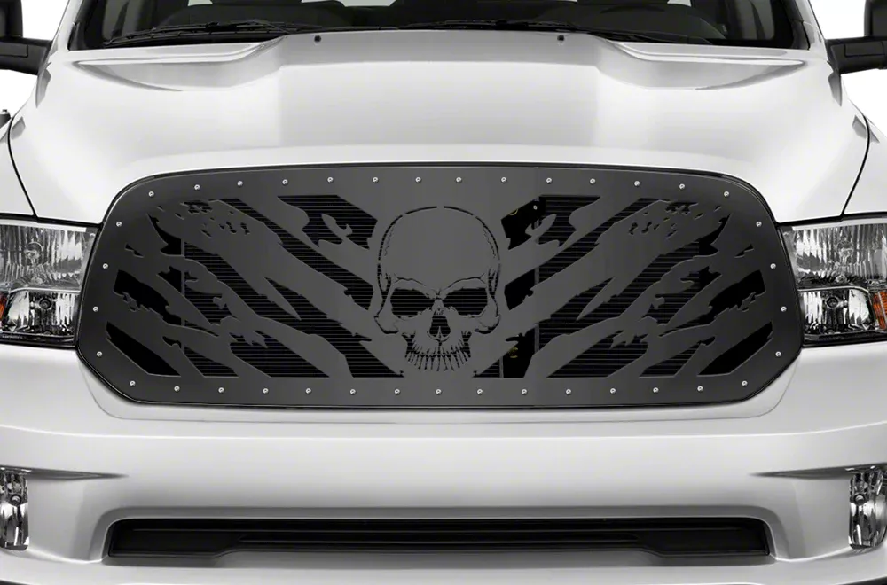 1-Piece Steel Upper Replacement Grille; Nightmare (13-18 RAM 1500, Excluding Rebel)