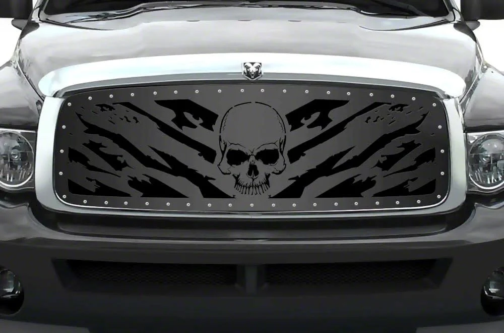 1-Piece Steel Upper Grille Insert; Nightmare (03-05 RAM 2500)