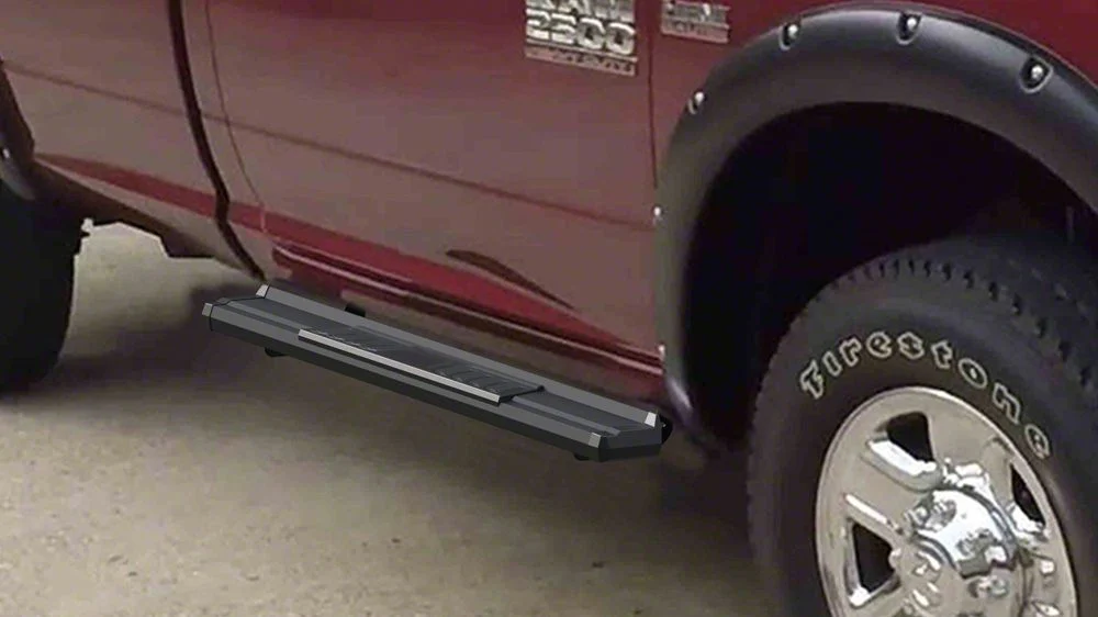 OE Style Running Boards; Black (10-26 RAM 2500 Regular Cab)