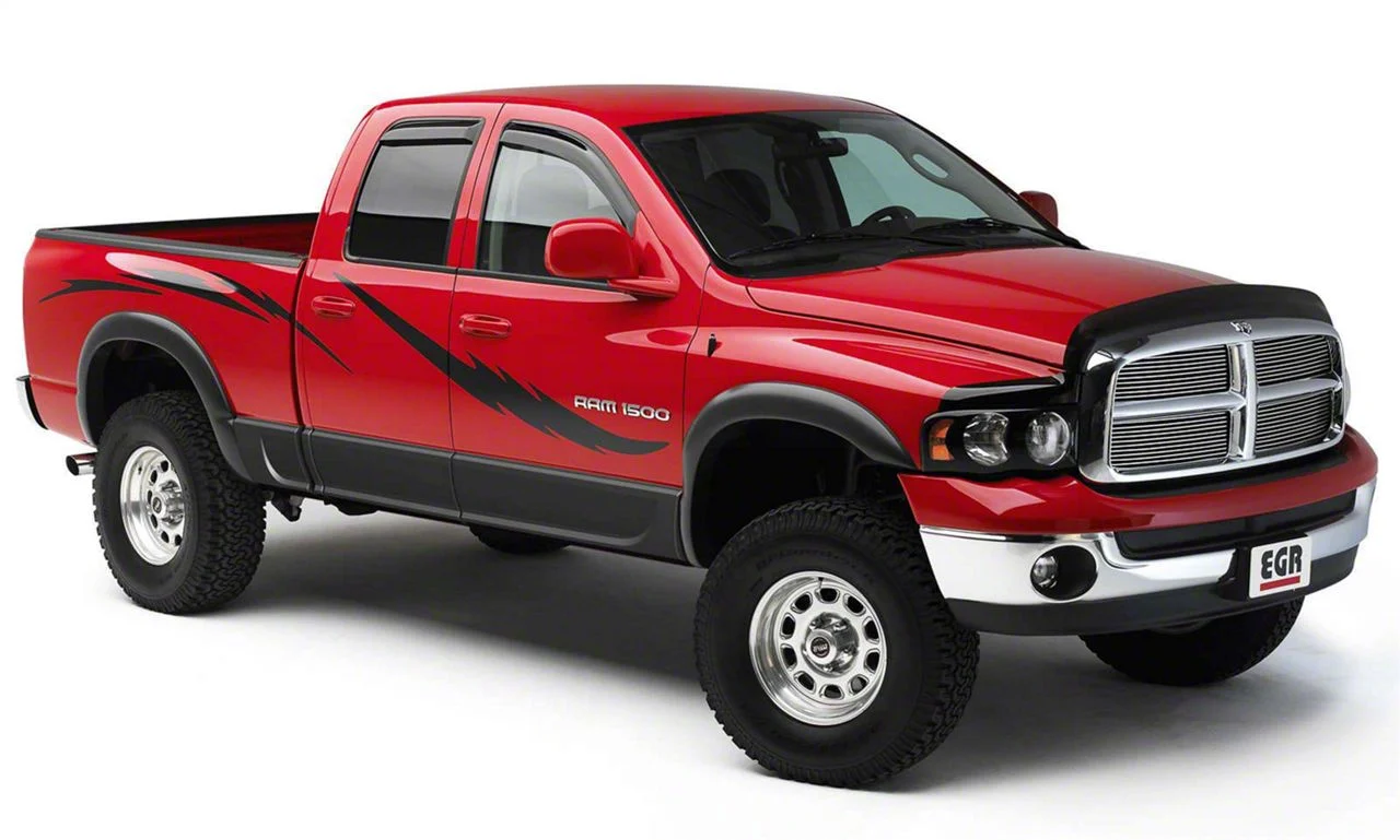 EGR Rugged Look Fender Flares; Black (03-09 RAM 3500 SRW)