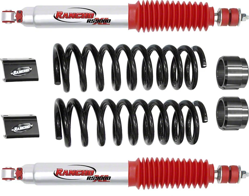 Rancho 2.50-Inch Front Level-IT System with Front RS9000XL Shocks (14-26 4WD RAM 3500 SRW)