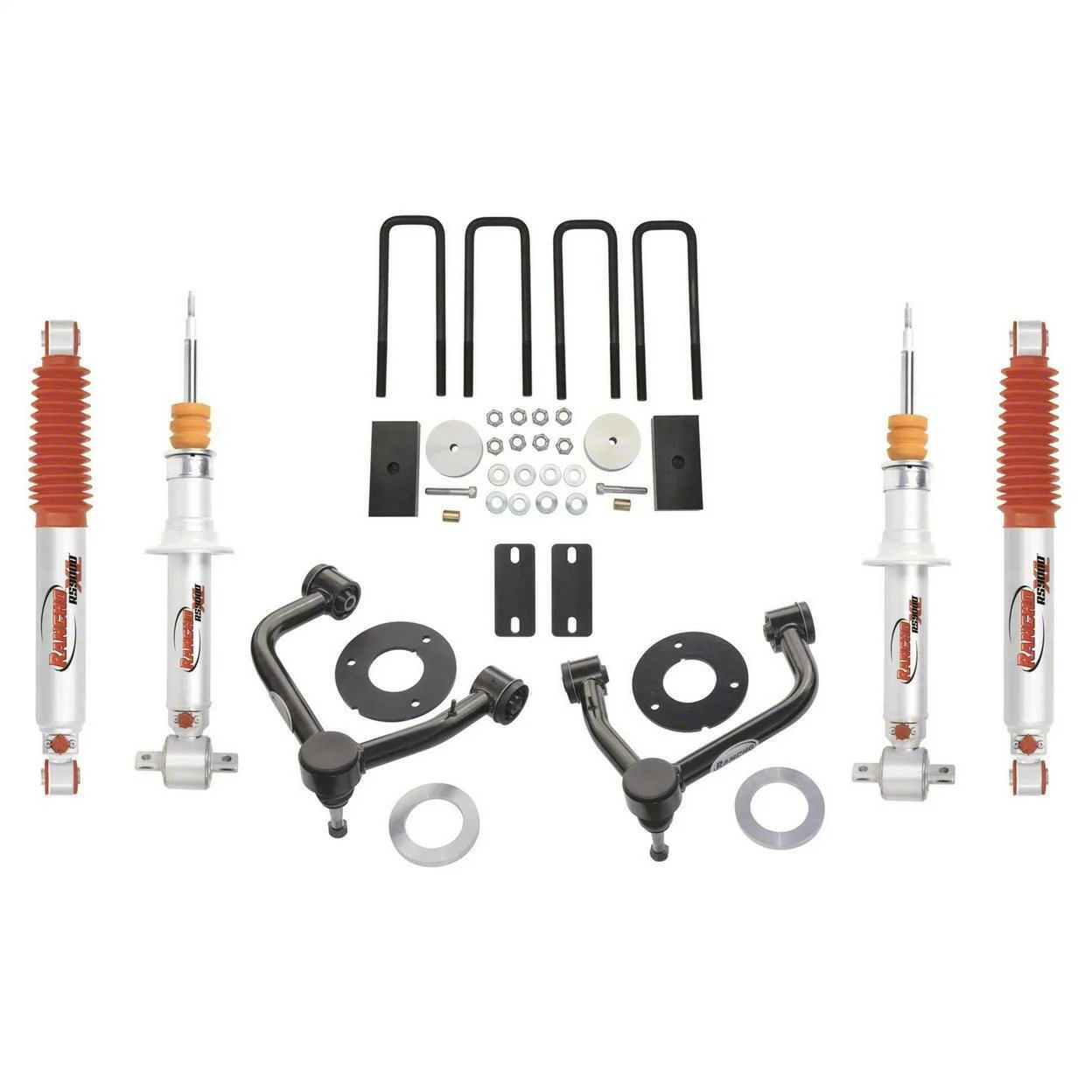 Rancho 3-Inch Suspension Lift Kit with RS9000XL Shocks (19-26 Sierra 1500, Excluding AT4 & Denali)