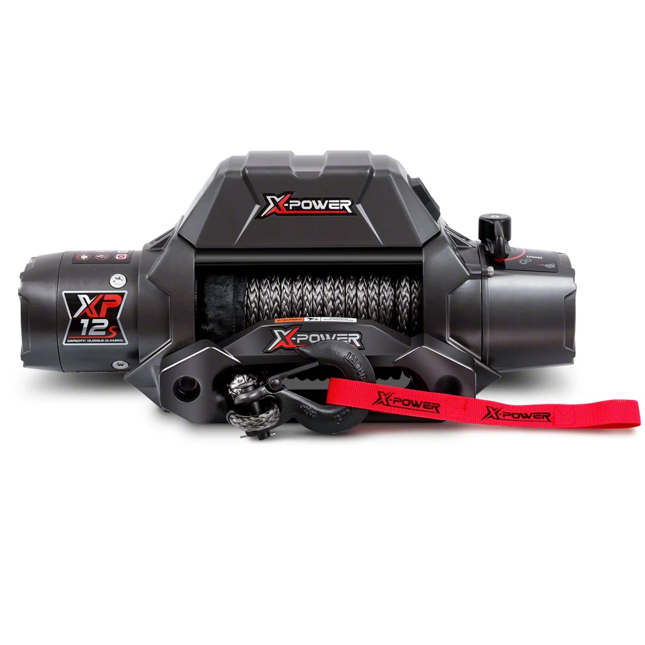 XP-12S 12,000 lb. Winch with Synthetic Rope (Universal; Some Adaptation May Be Required)