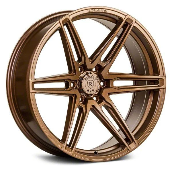 Rohana Wheels RFV1 Matte Bronze 6-Lug Wheel; 22x9.5; 0mm Offset (14-18 Sierra 1500)