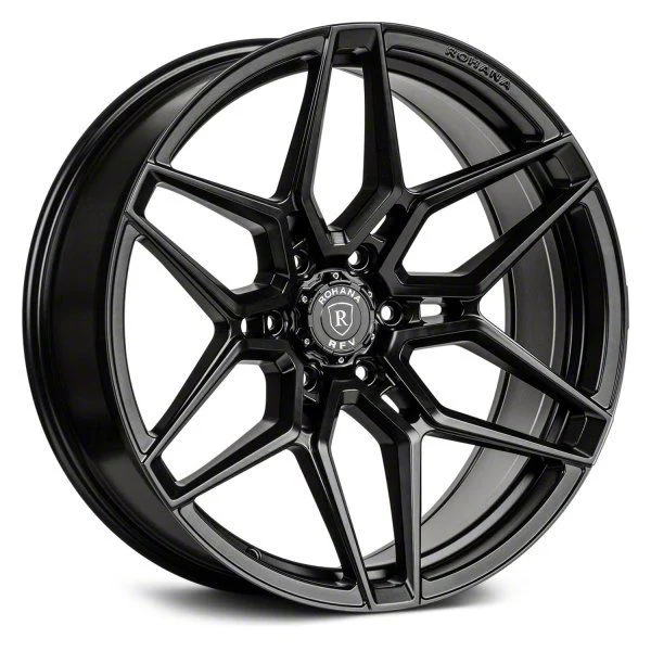 Rohana Wheels RFV2 Matte Black 6-Lug Wheel; 22x9.5; 0mm Offset (15-20 Yukon)