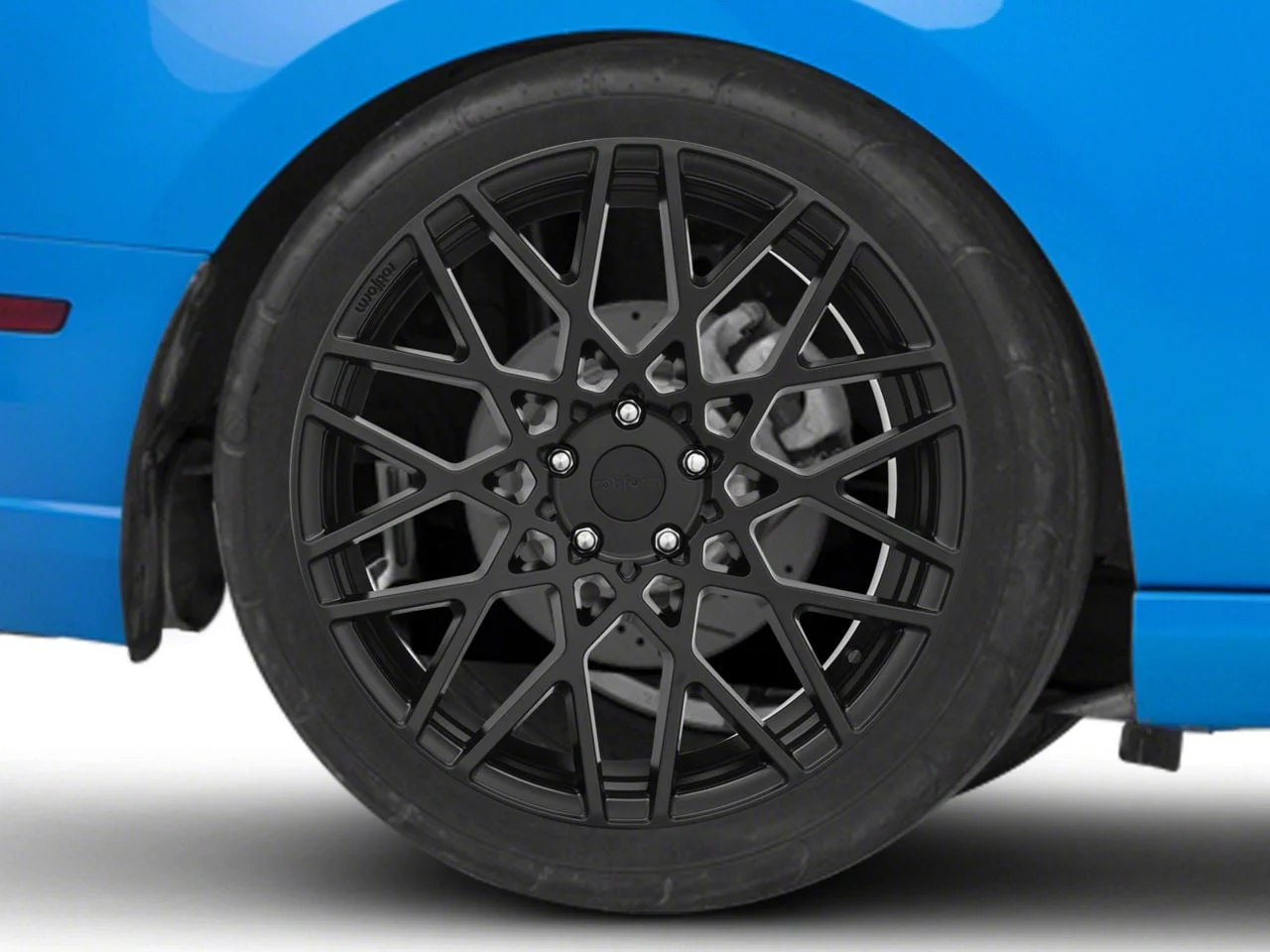 Rotiform BLQ Matte Black Wheel; 20x8.5; 35mm Offset (10-14 Mustang)