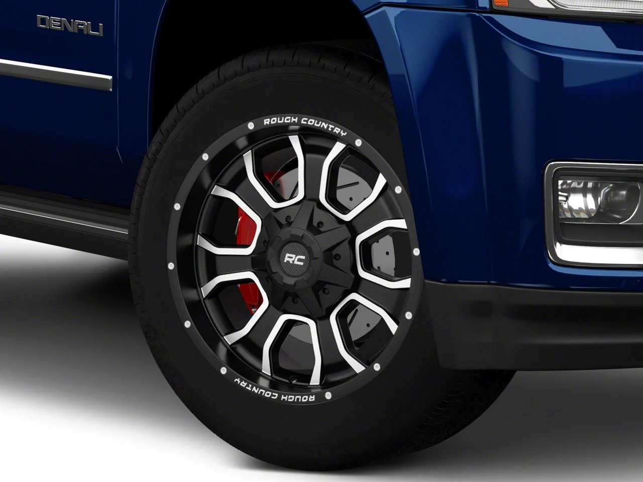 Rough Country 93 Series Matte Black Milled 6-Lug Wheel; 20x9; 0mm Offset (15-20 Yukon)
