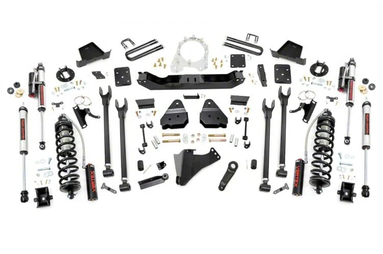 Rough Country Suspension 6-Inch 4-Link Coil-Over Conversion Suspension Lift Kit with Vertex Adjustable Shocks (17-22 4WD 6.7L Powerstroke F-350 Super Duty SRW w/ 3.50-Inch Rear Axle & w/o Factory Overload Springs, Excluding Tremor)Find parts that fit my ve