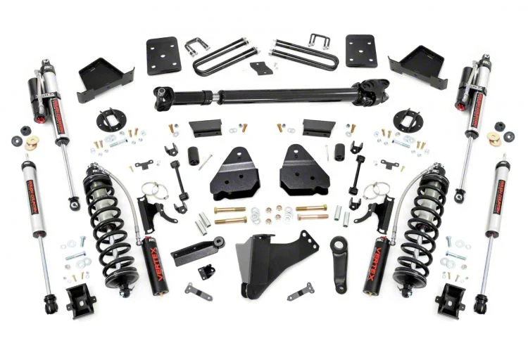 Rough Country Suspension 6-Inch Coil-Over Conversion Suspension Lift Kit with Front Driveshaft and Vertex Adjustable Shocks (17-22 4WD 6.7L Powerstroke F-350 Super Duty SRW w/ 4-Inch Rear Axle & Factory Overload Springs, Excluding Tremor)Find parts that fi
