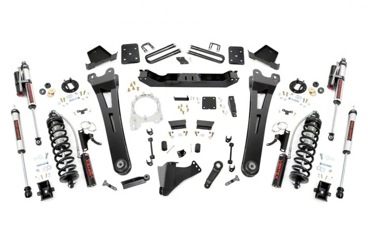 Rough Country Suspension 6-Inch Radius Arm Coil-Over Conversion Suspension Lift Kit with Vertex Adjustable Shocks (17-22 4WD 6.7L Powerstroke F-350 Super Duty SRW w/ 3.50-Inch Rear Axle & Factory Overload Springs, Excluding Tremor)Find parts that fit my ve