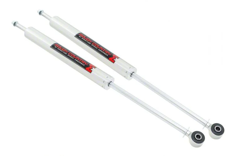 Rough Country Suspension M1 Monotube Front Shocks for 2 to 4.50-Inch Lift (11-26 4WD F-350 Super Duty)