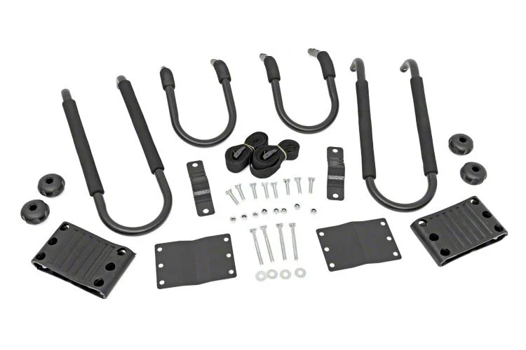 Rough Country Kayak Roof Rack Bracket Kit (Universal; Some Adaptation May Be Required)