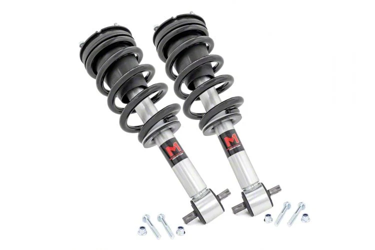 Rough Country Suspension M1 Adjustable Leveling Front Struts for 0 to 2-Inch Lift (14-18 Sierra 1500)