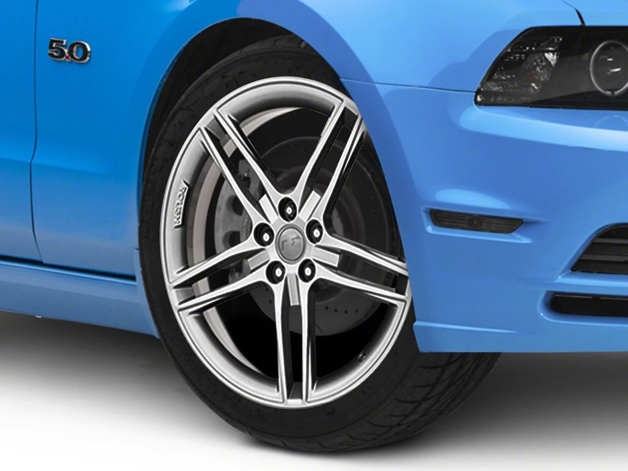 Roush Split 5-Spoke Quicksilver Wheel; 20x9.5; 45mm Offset (10-14 Mustang)