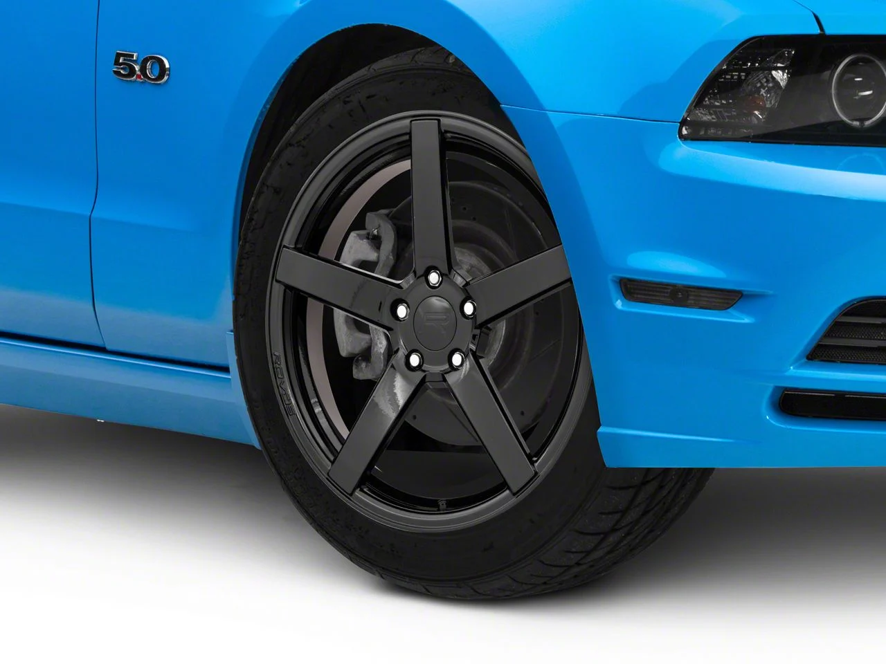 Rovos Wheels Durban Gloss Black Wheel; 19x8.5; 35mm Offset (10-14 Mustang GT w/o Performance Pack, V6)