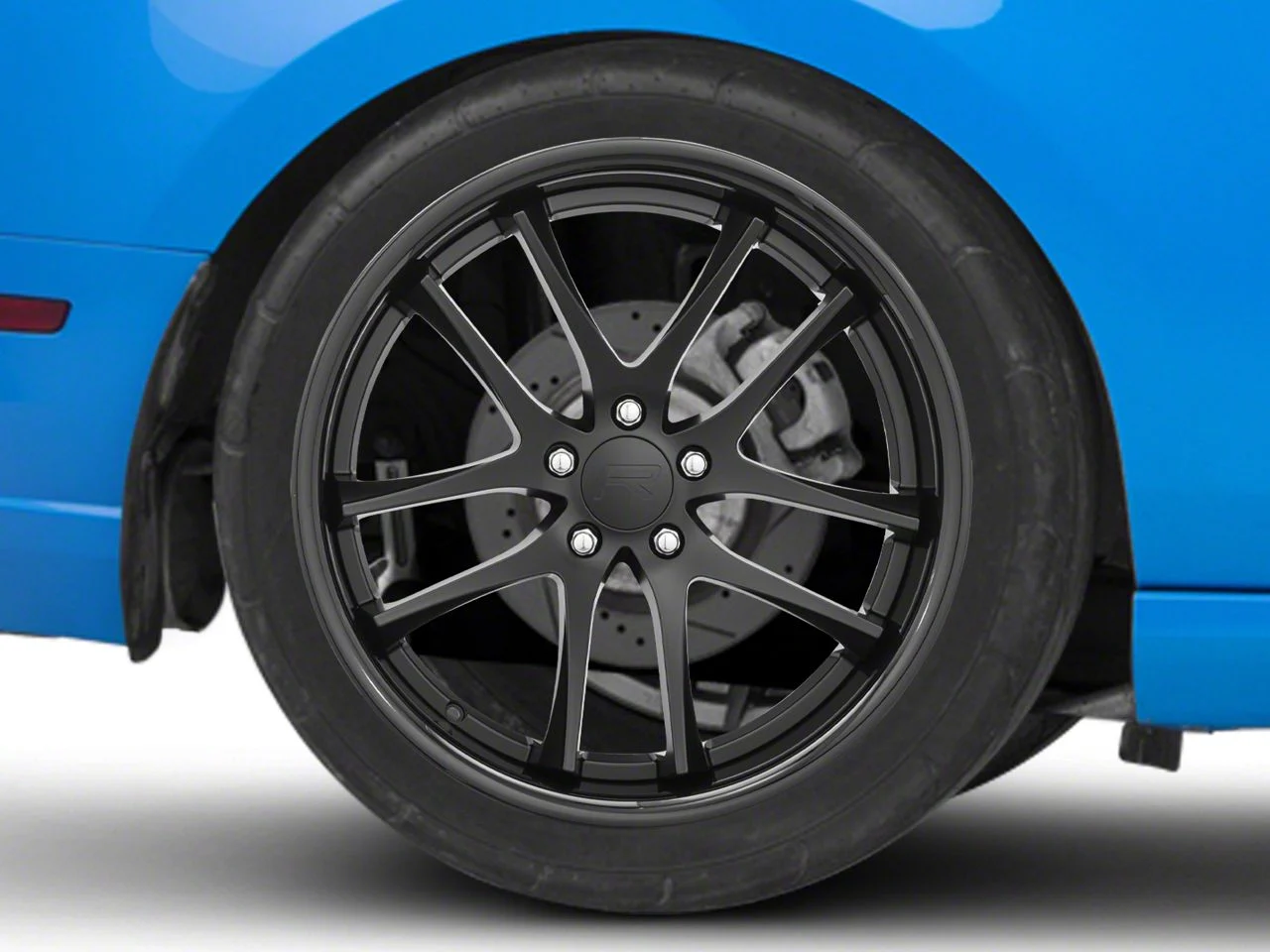 Rovos Wheels Cape Town Satin Black Wheel; Rear Only; 20x10; 38mm Offset (10-14 Mustang)
