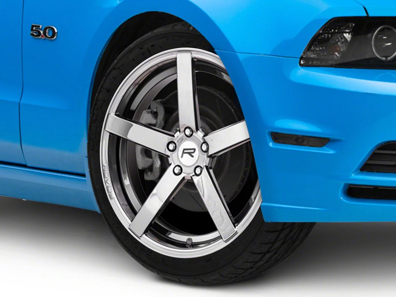 Rovos Wheels Durban Black Chrome Wheel; 20x8.5; 20mm Offset (10-14 Mustang)