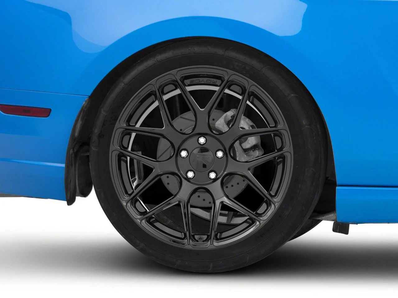 Rovos Wheels Pretoria Gloss Black Wheel; Rear Only; 20x10; 38mm Offset (10-14 Mustang)