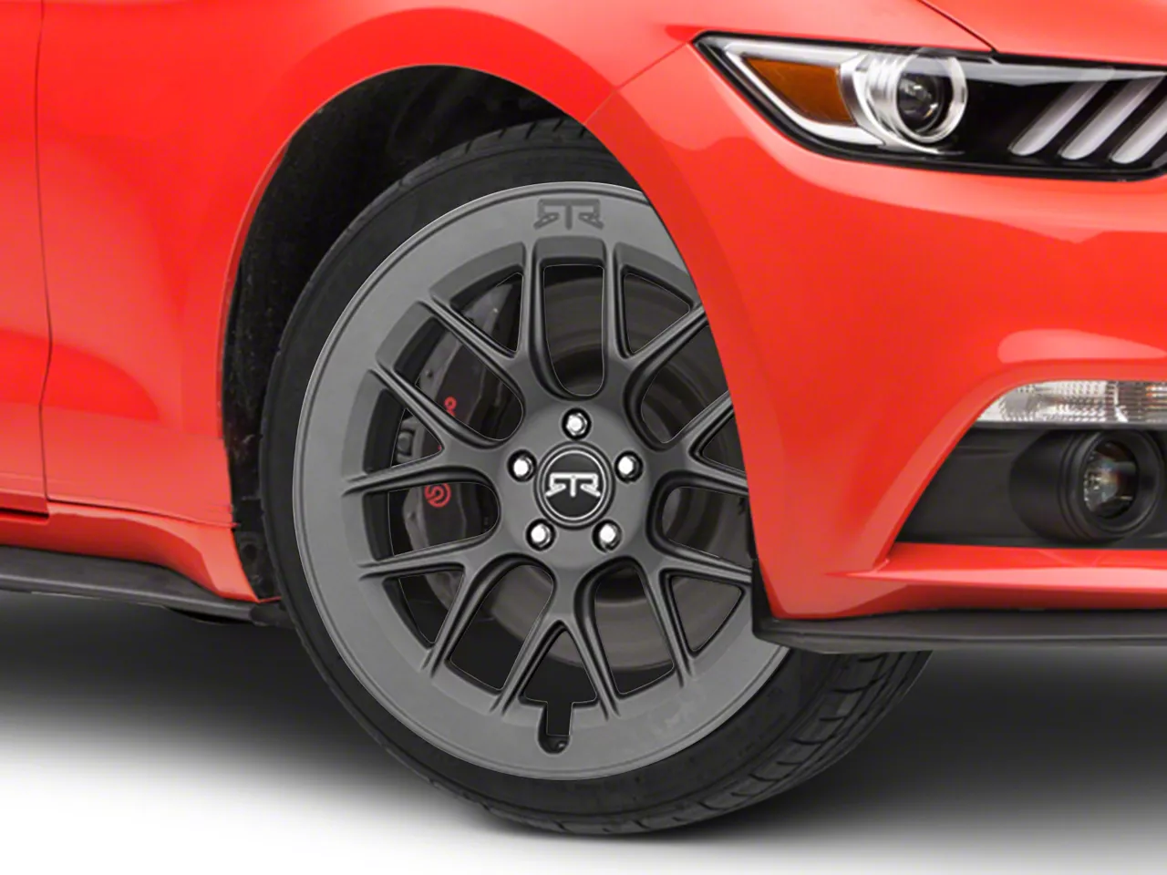 RTR Aero 7 Satin Charcoal Wheel; 20x9.5; 33mm Offset (15-23 Mustang GT, EcoBoost, V6)