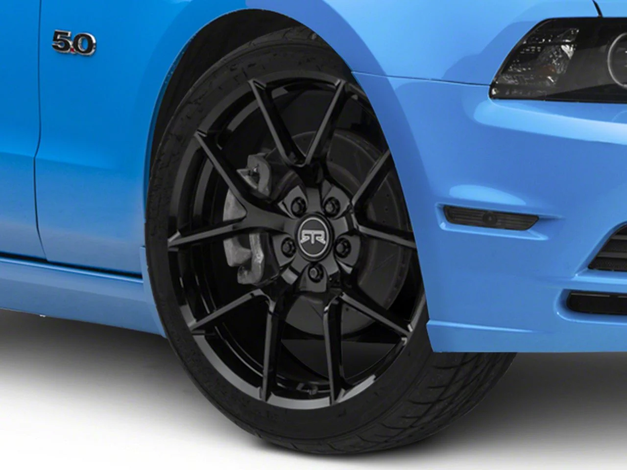 RTR Tech 5 Gloss Black Wheel; 20x9.5; 33mm Offset (10-14 Mustang)