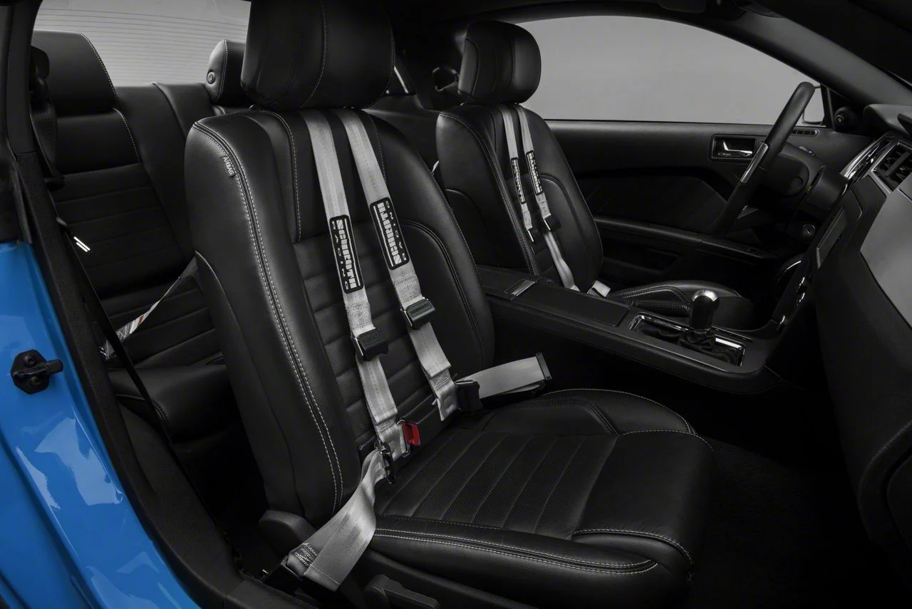 Schroth QuickFit Harness; Silver (05-17 Mustang)