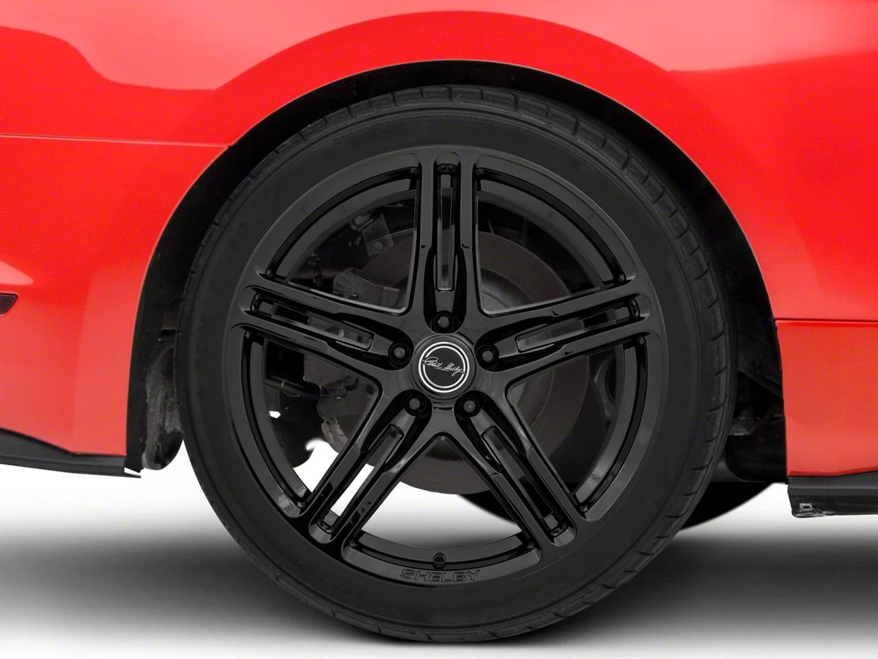 Carroll Shelby Wheels CS14 Gloss Black Wheel; Rear Only; 20x11; 50mm Offset (15-23 Mustang GT, EcoBoost, V6)