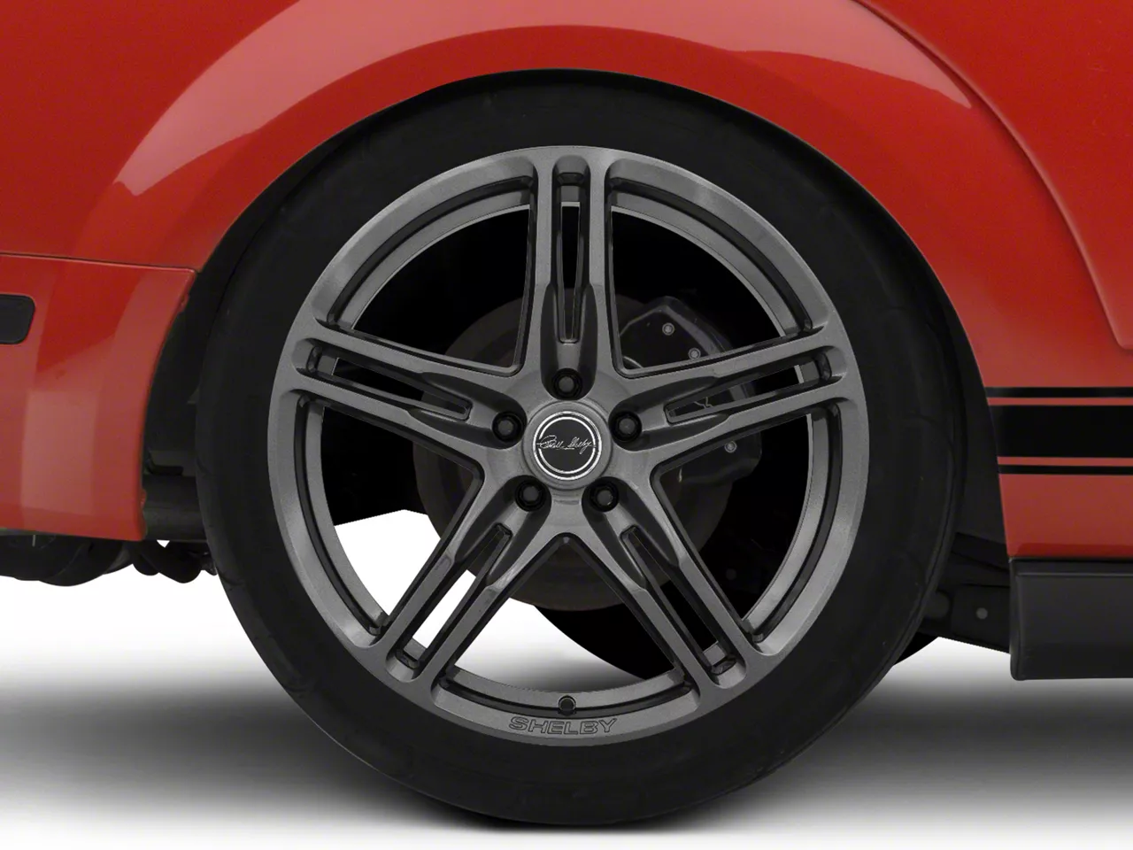 Carroll Shelby Wheels CS14 Gunmetal Wheel; Rear Only; 20x11; 50mm Offset (05-09 Mustang)