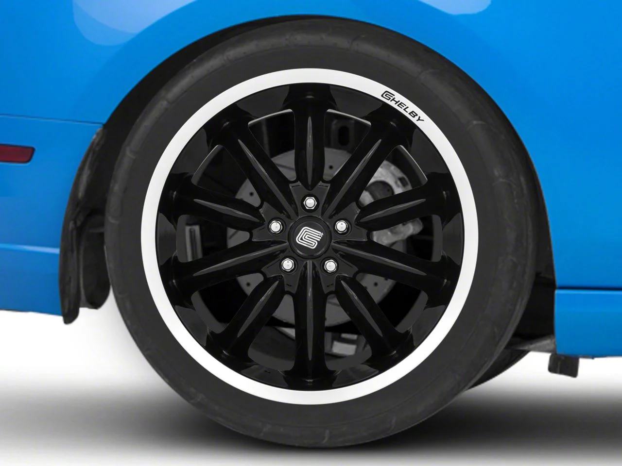 Carroll Shelby Wheels CS56 2.0 Gloss Black Wheel; Rear Only; 20x11; 55mm Offset (10-14 Mustang)