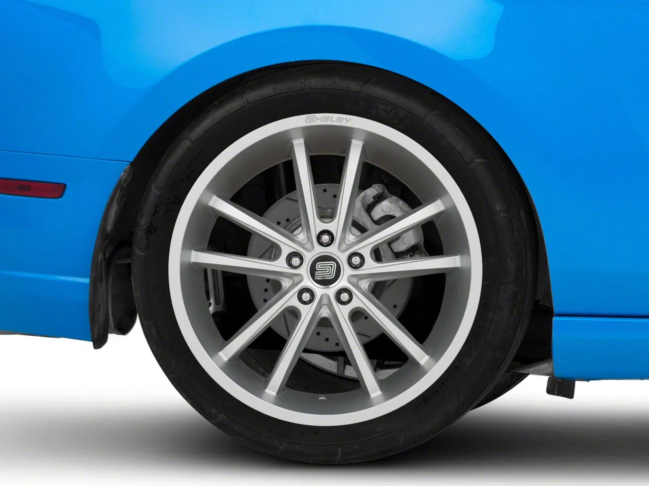 Carroll Shelby Wheels CS56 2.0 Silver Wheel; Rear Only; 20x11; 55mm Offset (10-14 Mustang)