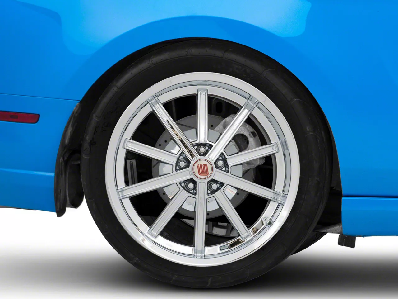 Carroll Shelby Wheels CS67 Chrome Wheel; Rear Only; 20x10; 45mm Offset (10-14 Mustang)