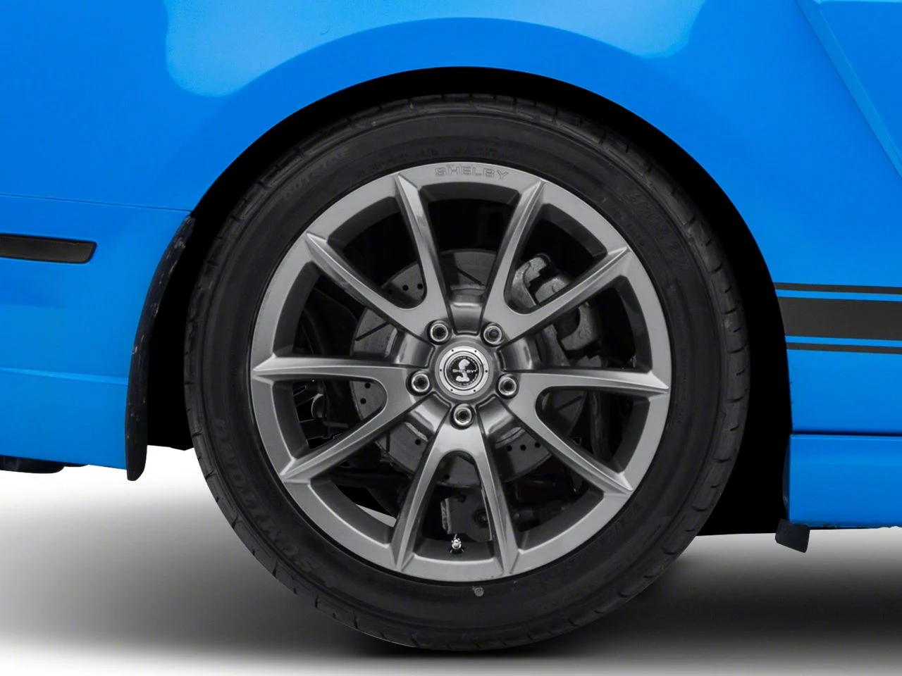 Super Snake Style Charcoal Wheel; Rear Only; 19x10; 37mm Offset (10-14 Mustang)