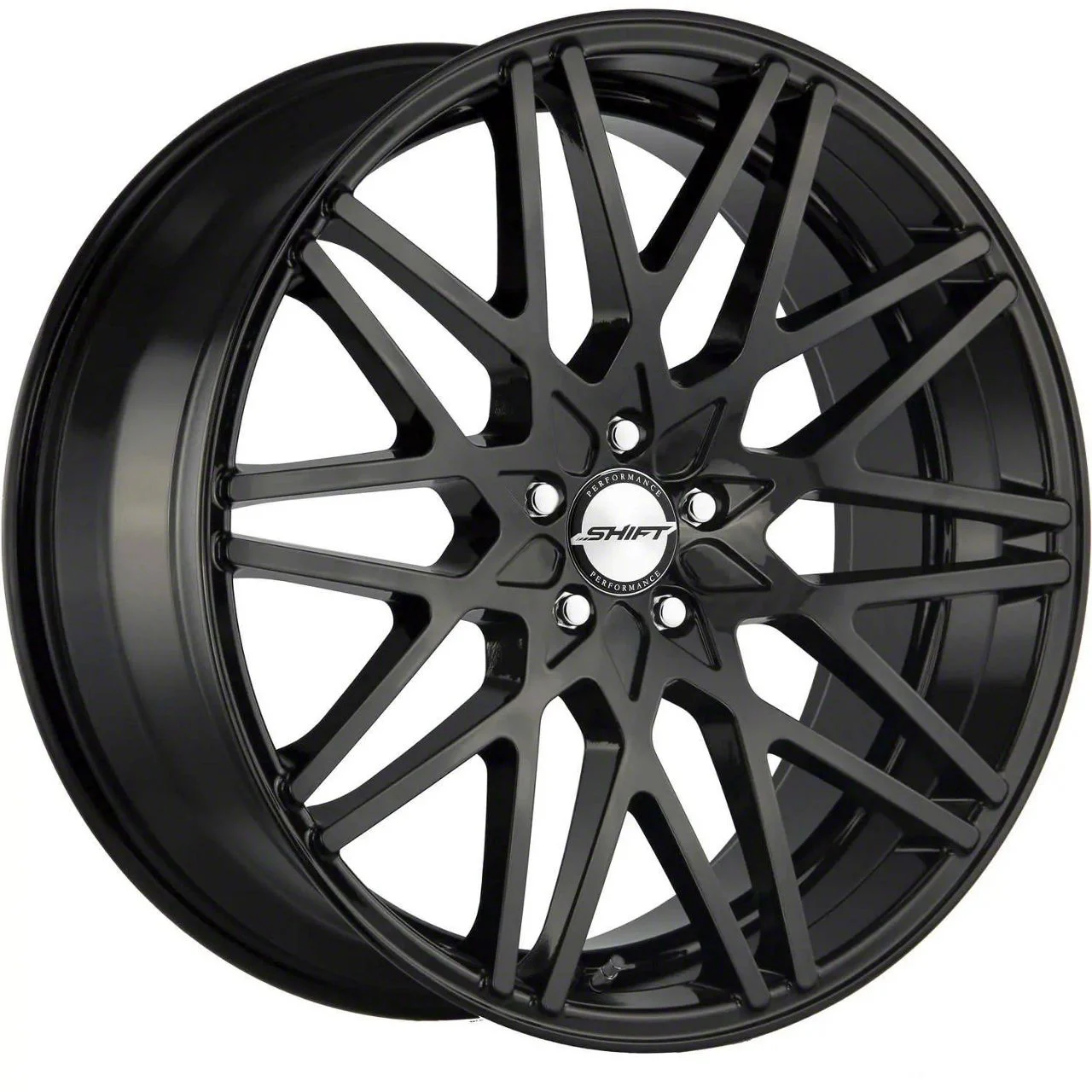Shift Formula All Gloss Black Wheel; Rear Only; 20x10; 15mm Offset (08-23 RWD Challenger, Excluding Widebody)