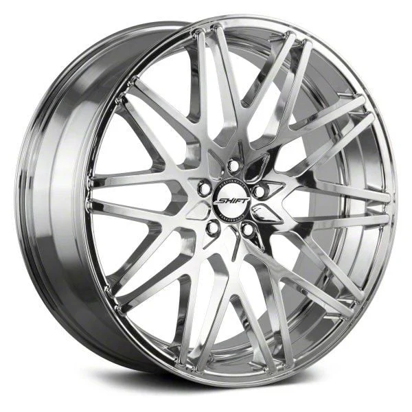 Shift Formula Chrome Wheel; 20x8.5; 15mm Offset (08-23 RWD Challenger, Excluding Widebody)