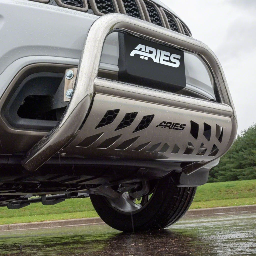 3-Inch Bull Bar; Polished Stainless (19-26 Sierra 1500, Excluding Diesel)