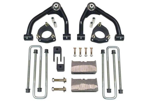 Tuff Country 4-Inch Uni-Ball Upper Control Arm Suspension Lift Kit with SX8000 Shocks (14-18 2WD Sierra 1500 w/ Stock Cast Aluminum or Stamped Steel Control Arms, Excluding Denali)