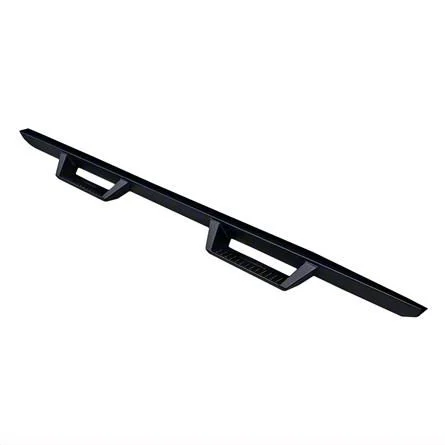 Drop Down Side Step Bars; Matte Black (07-19 Sierra 2500 HD Crew Cab)