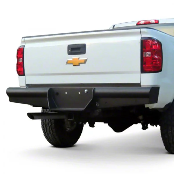 Pipe Force Series Rear Bumper; Black Textured (11-19 Sierra 2500 HD)
