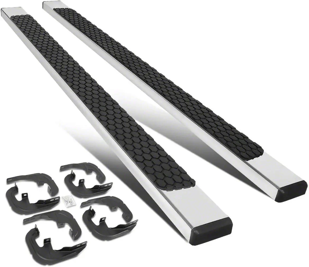 5-Inch Honeycomb Step Running Boards; Stainless Steel (20-26 Sierra 3500 HD Crew Cab)