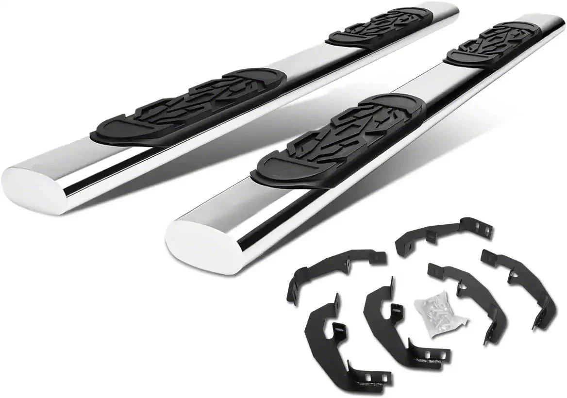 6-Inch Running Boards; Stainless Steel (20-26 Sierra 3500 HD Double Cab)
