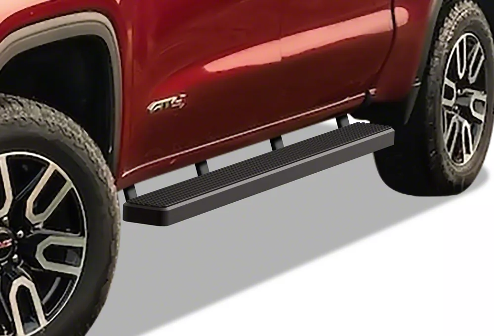 5-Inch iStep Running Boards; Black (19-26 Silverado 1500 Crew Cab)