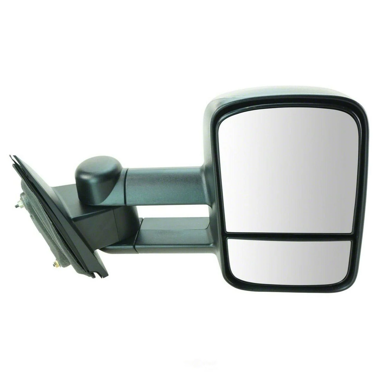 Manual Towing Mirror; Textured Black; Passenger Side (14-18 Silverado 1500)