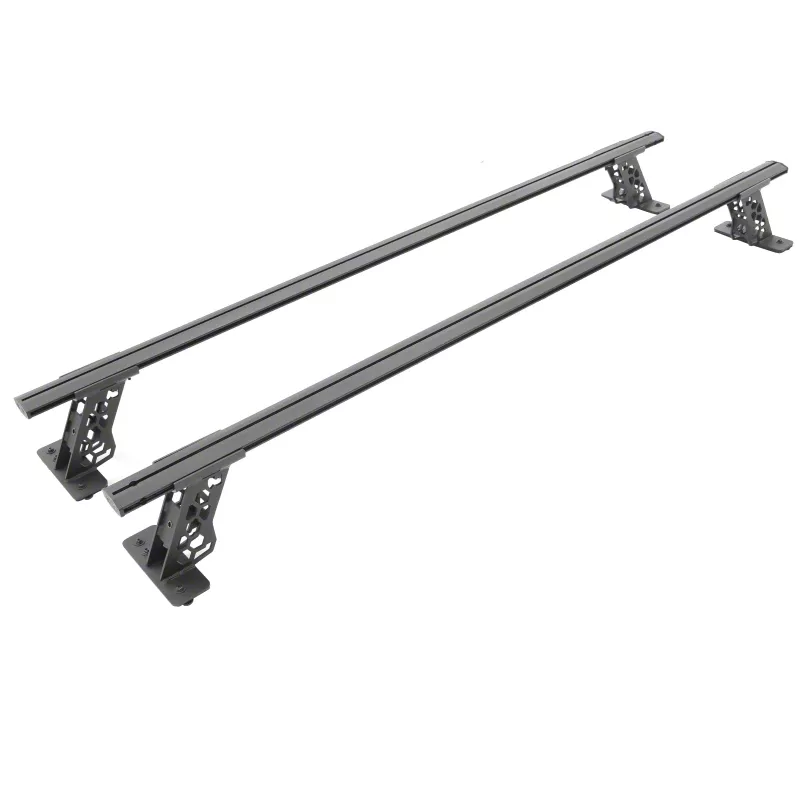 Go Rhino XRS Cross Bars for Tonneau Covers; Textured Black (19-26 Silverado 1500)