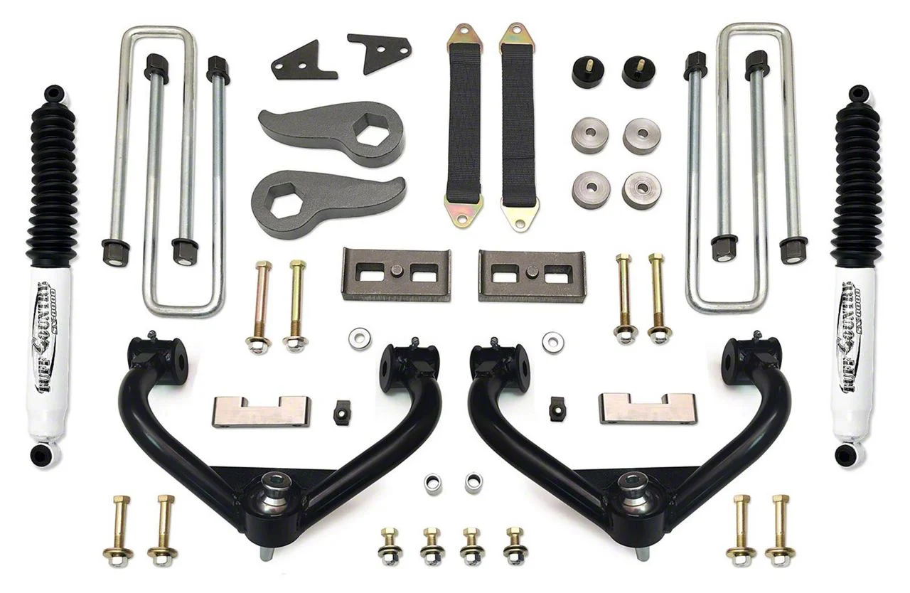 Tuff Country 3.50-Inch Uni-Ball Upper Control Arm Suspension Lift Kit with SX8000 Shocks (11-19 Silverado 2500 HD)