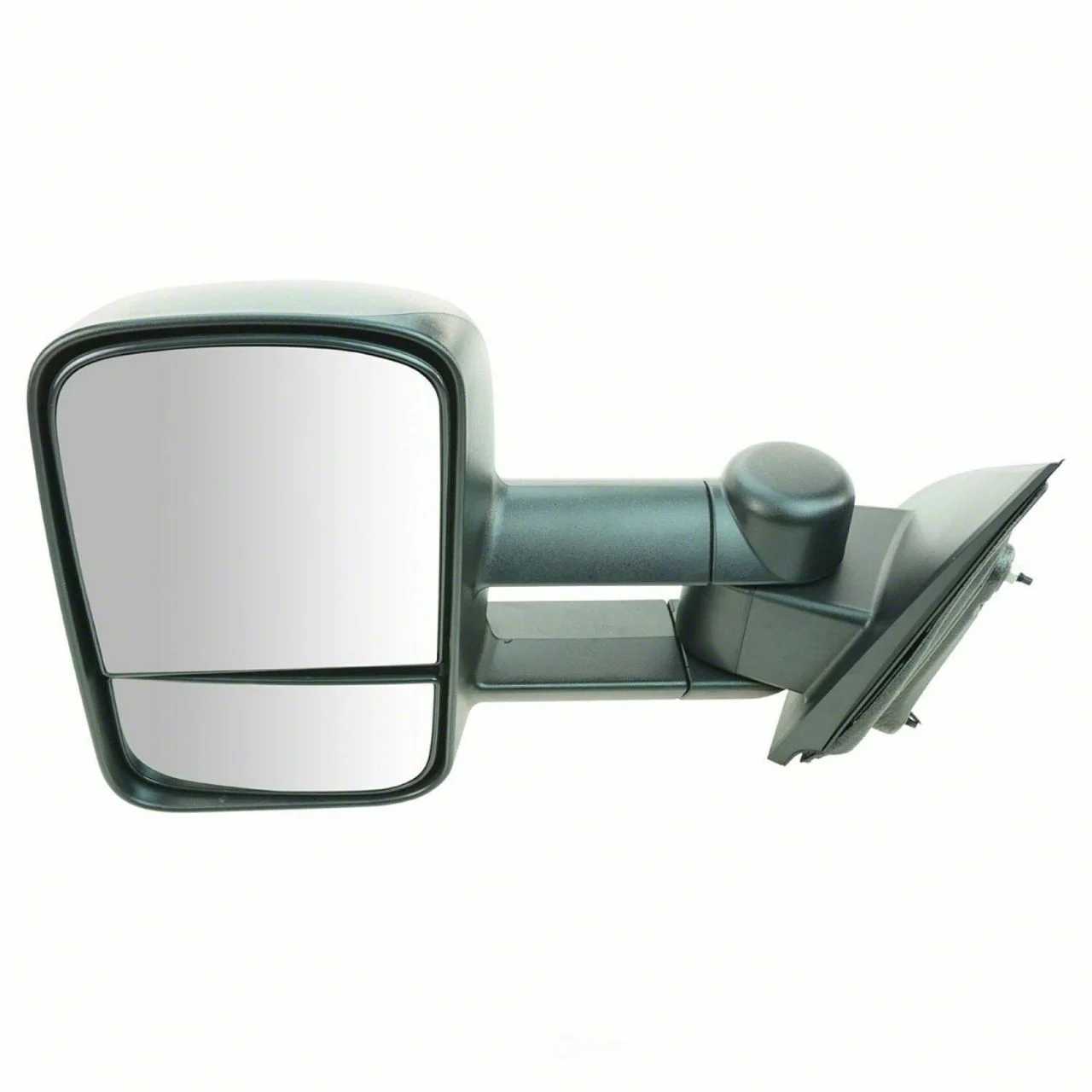 Manual Towing Mirror; Textured Black; Driver Side (15-19 Silverado 2500 HD)