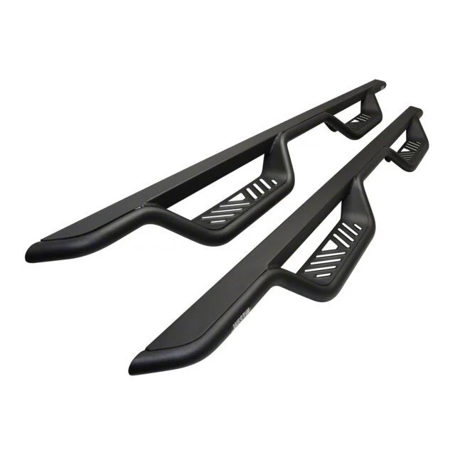Westin Outlaw Drop Nerf Side Step Bars; Textured Black (15-19 6.0L Silverado 2500 HD Crew Cab)