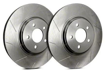 SP Performance Slotted Rotors with Silver ZRC Coating; Front Pair (11-14 Mustang GT w/o Performance Pack)