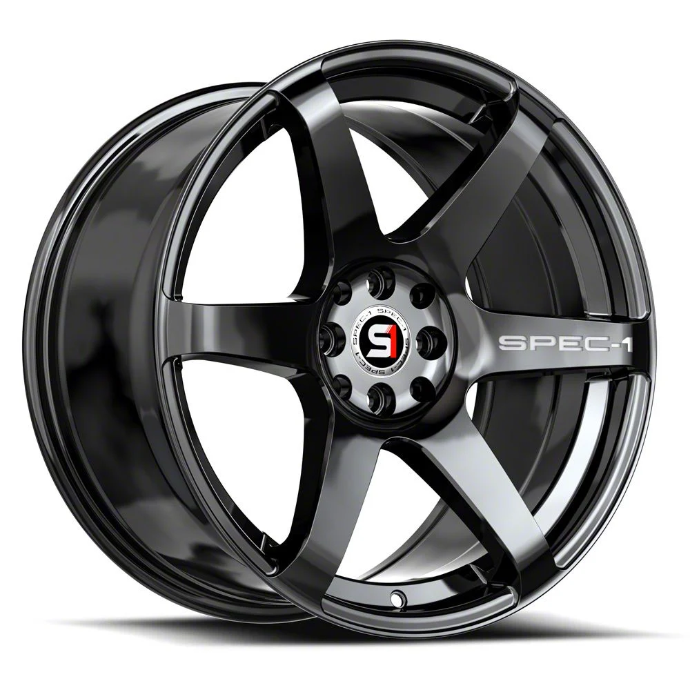 Spec-1 SPT-32 Gloss Black Wheel; 17x8; 42mm Offset (24-26 Mustang)
