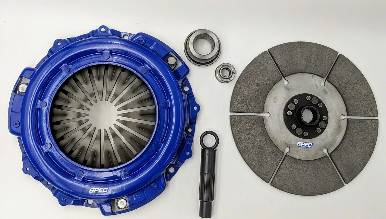 Spec E-Trim Super Twin Sintered Iron Clutch Kit with Flywheel; 26-Spline (07-09 Mustang GT500)