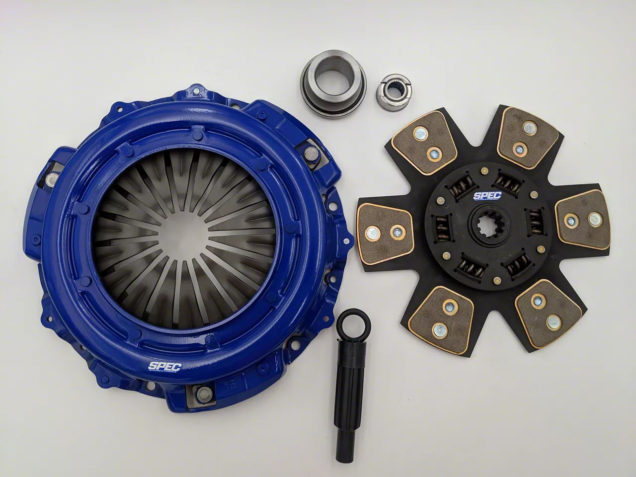 Spec P-Trim Super Twin Carbon Clutch Kit with Flywheel; 26-Spline (11-14 Mustang GT500)